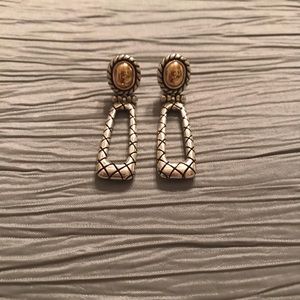 Brighton Silver and Gold Earrings